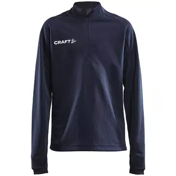 Craft Evolve Halfzip sweatshirt til børn, Navy