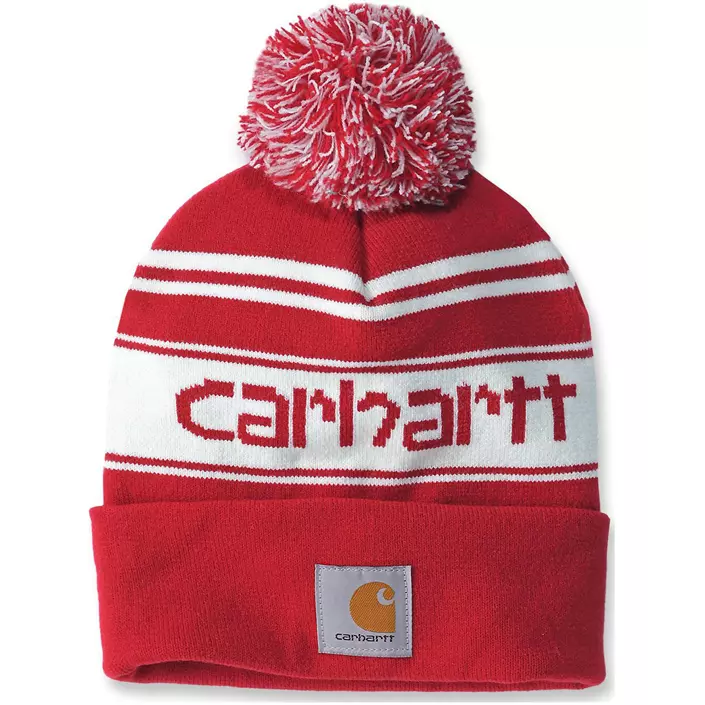 Carhartt Logo Mütze, Red Winther White Marl, Red Winther White Marl, large image number 0