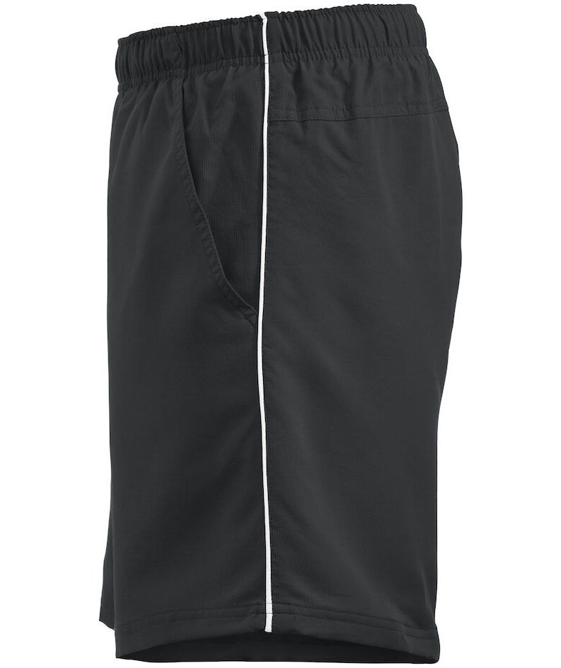 Clique Hollis sport shorts, Black/White, large image number 3