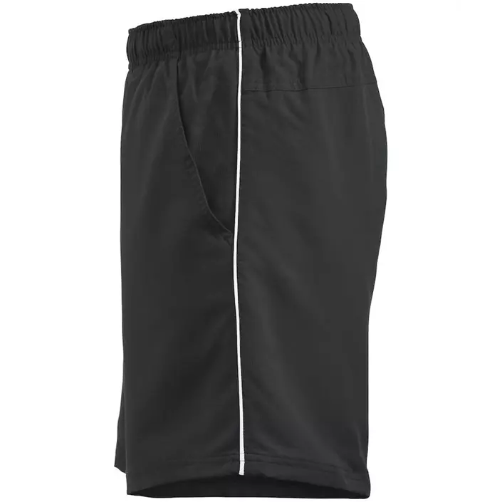 Clique Hollis sport shorts, Black/White, large image number 3