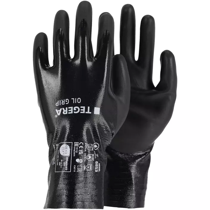 Tegera 8853 Oil grip Arbeitshandschuhe, Schwarz, large image number 0