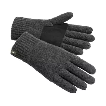 Pinewood Wool knitted glove, Dark Anthracite melange