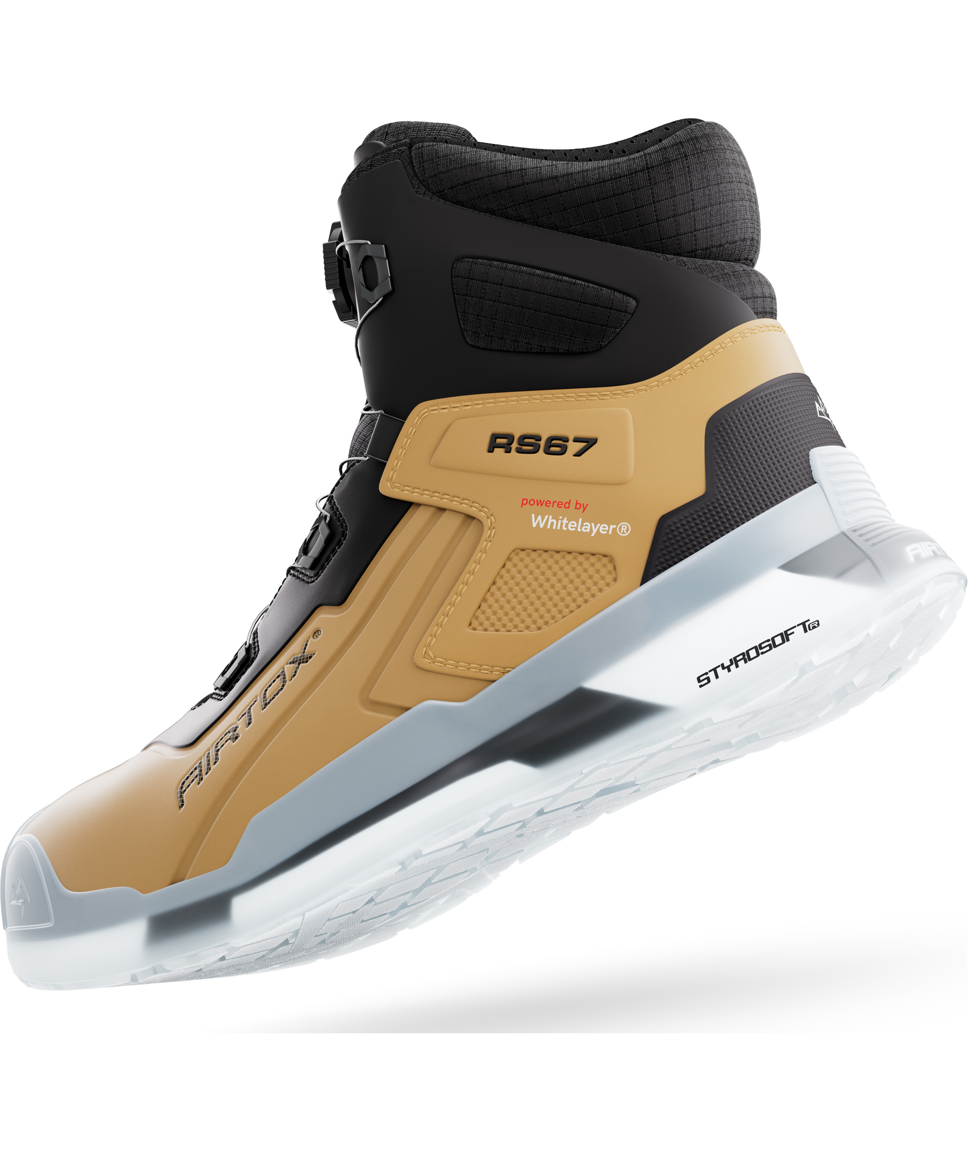 Airtox RS67 safety boots S7S, Desert haze/raven-black, large image number 2