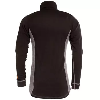 Tranemo FR long-sleeved undershirt with merino wool, Black/Grey
