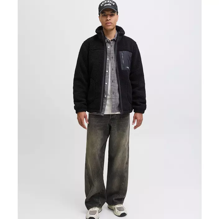 Jack & Jones JJESOHO Faserpelzjacke, Black, large image number 6