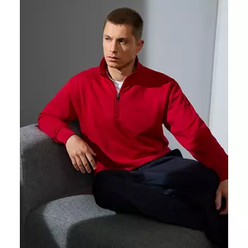 ID Sweatshirt med kort lynlås