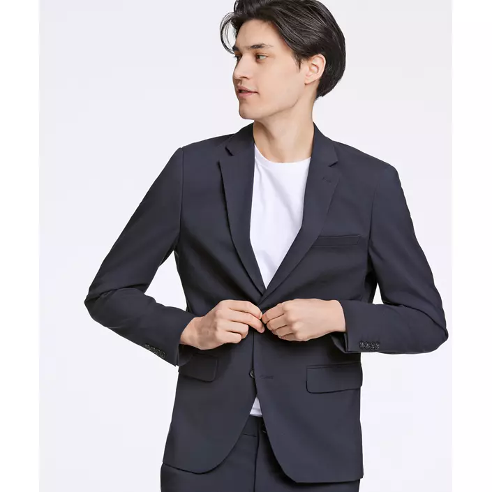 Lindbergh slim fit kavaj, Navy, large image number 6