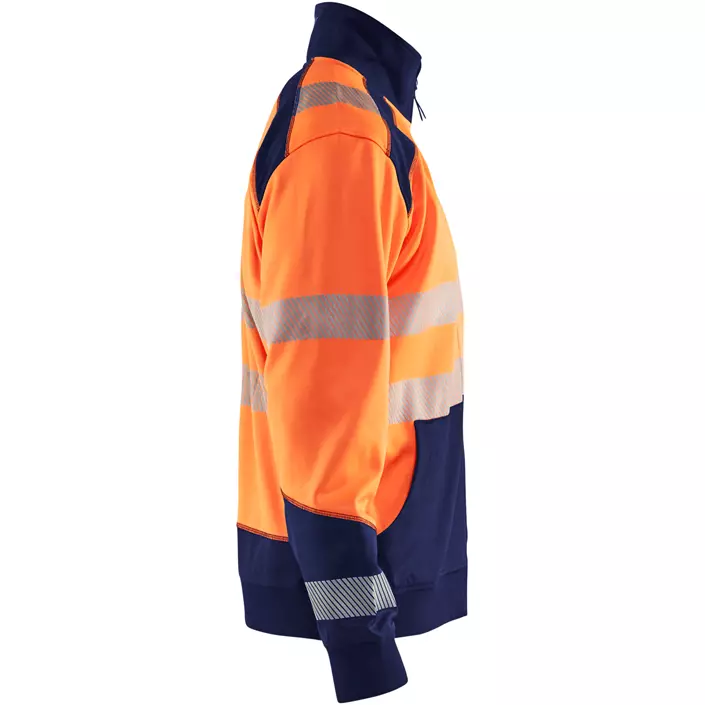 Blåkläder cardigan, Varsel Orange/Marinblå, large image number 2