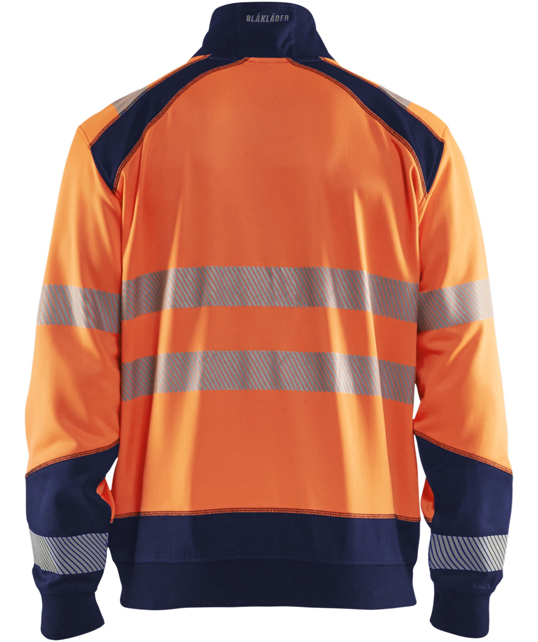 Bl&aring;kl&auml;der cardigan, Hi-Vis Orange/Marine