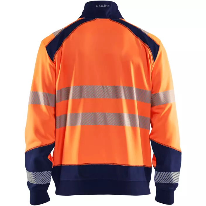 Blåkläder cardigan, Varsel Orange/Marinblå, large image number 1