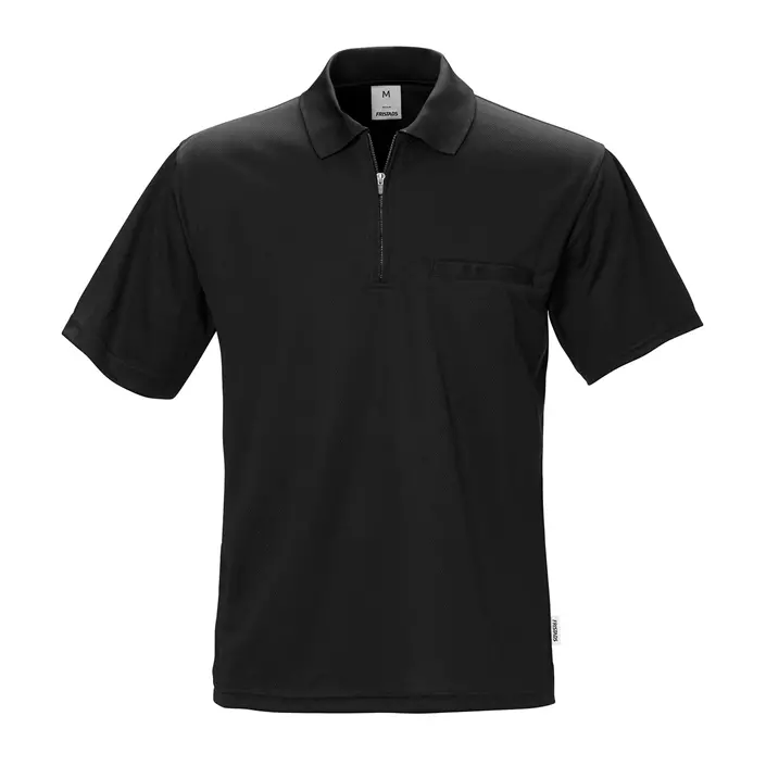 Fristads Coolmax® Polo T-shirt 718, Sort, large image number 0