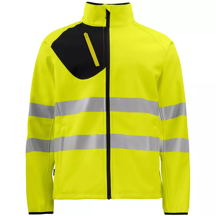 ProJob softshelljakke 6432, Hi-vis Gul/Svart, large image number 0