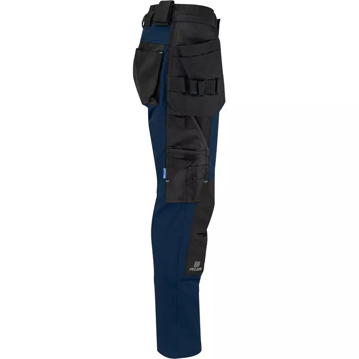 ProJob hantverksbyxa 5564 full stretch dam, Navy, large image number 2