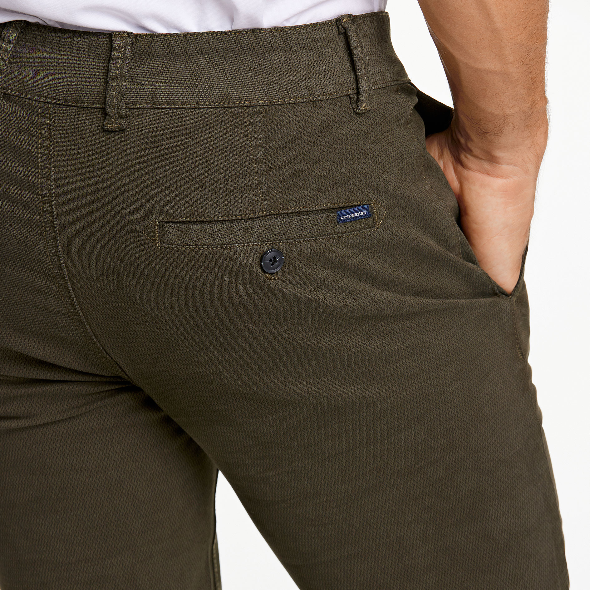 Lindbergh Superflex Structure chinos, Army, large image number 4