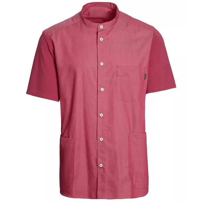 Kentaur kortermet pique skjorte, Bringebær rød Melange, large image number 0