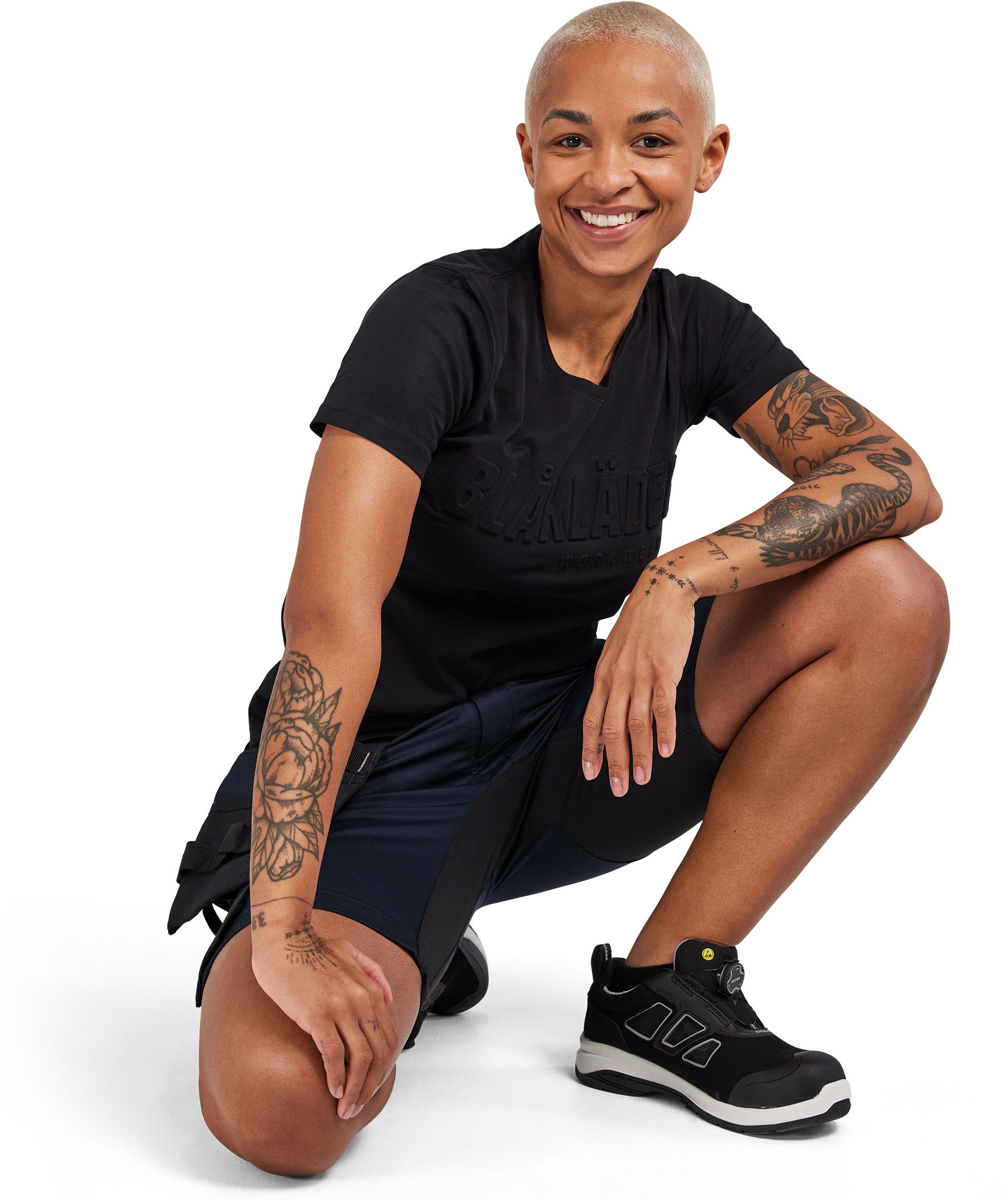 Bl&aring;kl&auml;der women's craftsman shorts, Dark Marine Blue, large image number 7