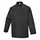 Portwest C833 kokkejakke, Sort, Sort, swatch