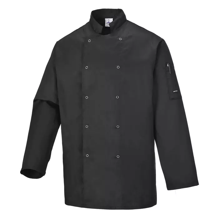 Portwest C833 chefs jacket, Black, large image number 0