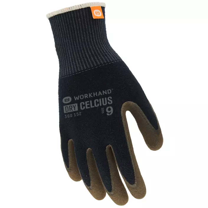 Workhand Dry Celcius arbejdshandsker, Sort/Khaki, large image number 2