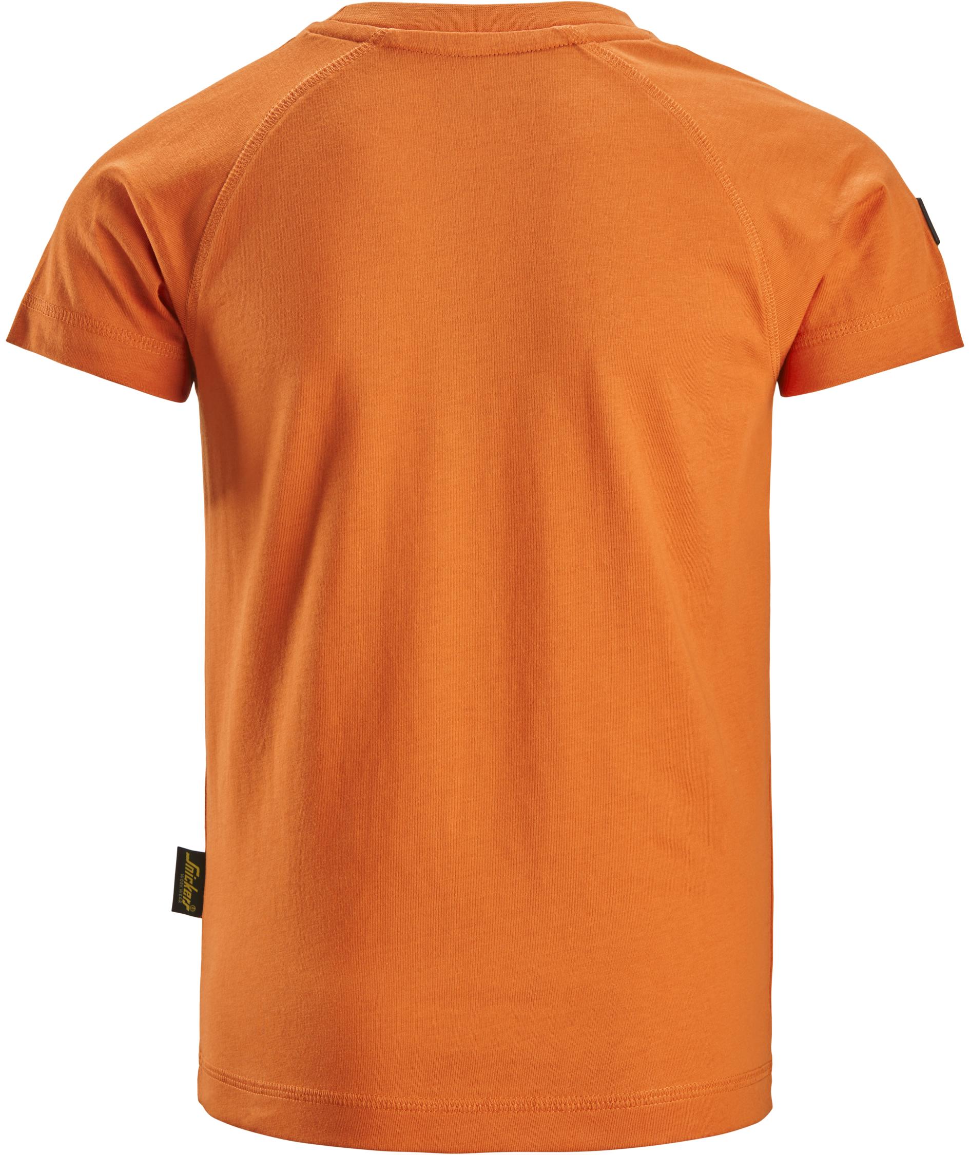 Snickers logo T-shirt 7514 for kids, Warm Orange