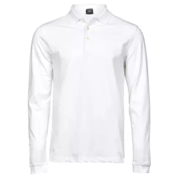 Tee Jays Luxury stretch long-sleeved polo shirt, White