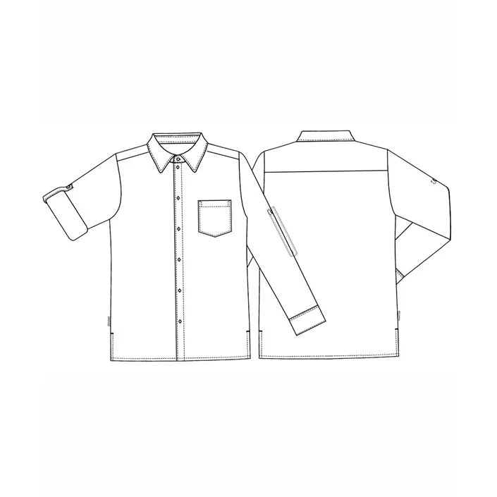 Kentaur langærmet service skjorte, Creme, large image number 1