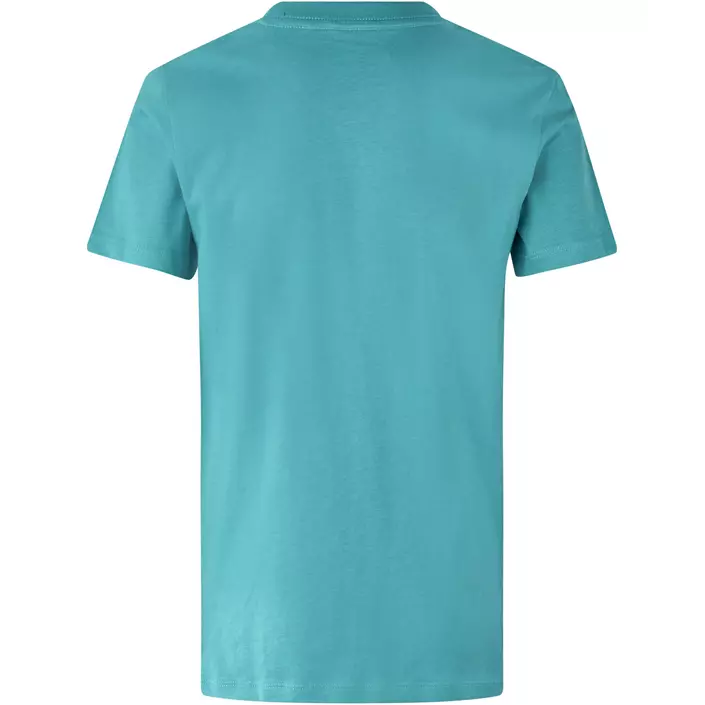 ID økologisk T-shirt til børn, Støvet Aqua, large image number 1
