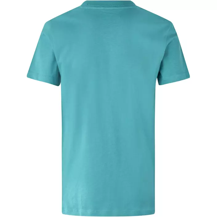 ID økologisk T-shirt til børn, Støvet Aqua, large image number 1