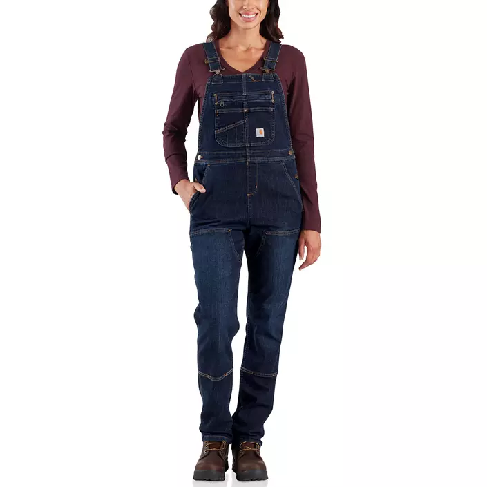 Carhartt Denim Double Front dameoverall, Midnight Blue, large image number 1