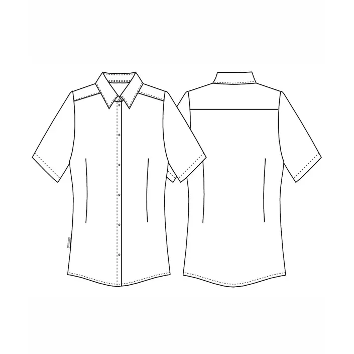 Kentaur modern fit short-sleeved women's shirt, Black, large image number 1