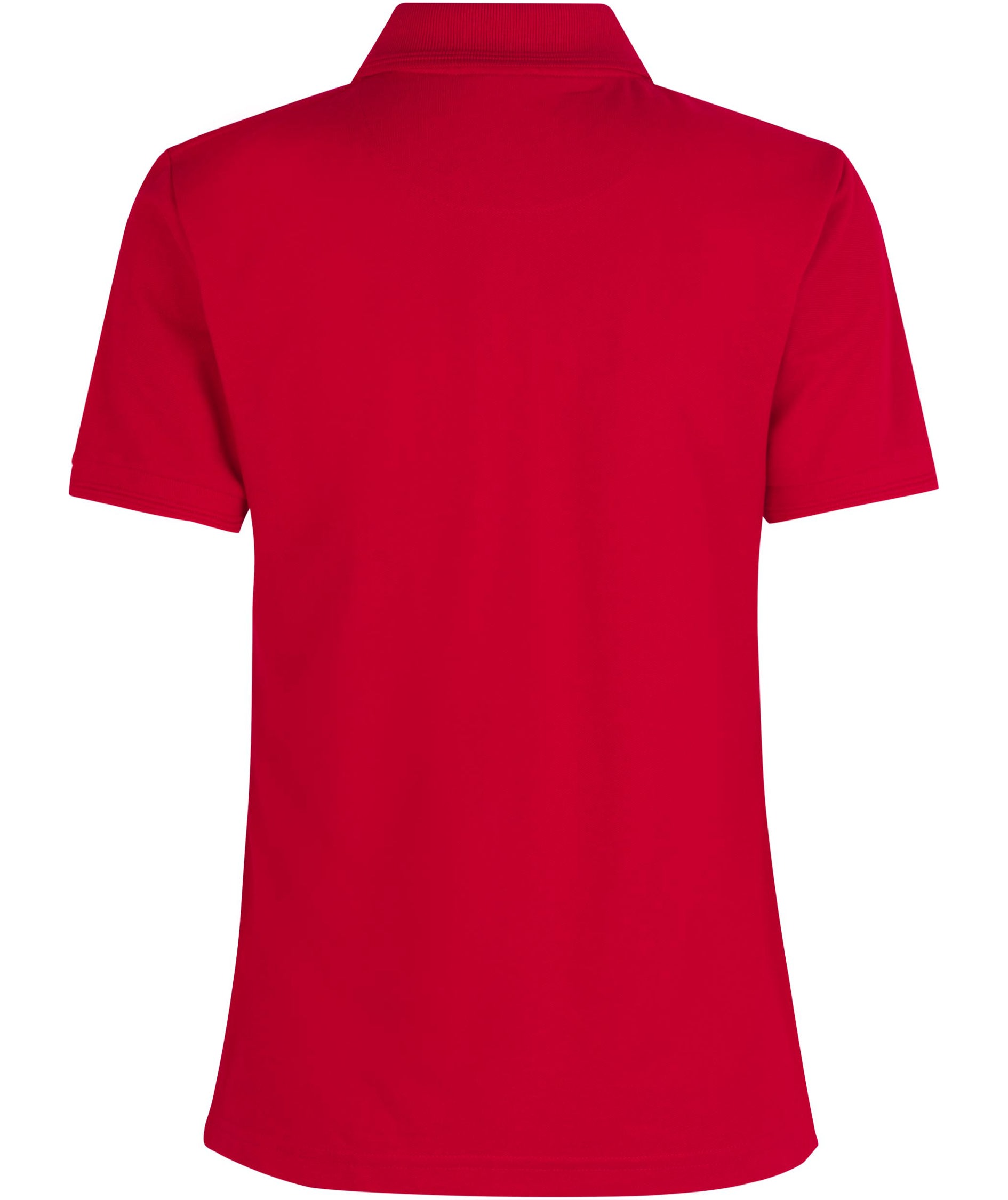 ID Klassisk dame Polo T-shirt, R&oslash;d, large image number 1