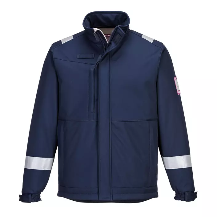 Portwest Modaflame softshell jacket, Marine Blue, large image number 0
