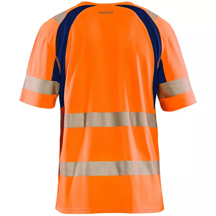 Blåkläder UV T-skjorte, Hi-vis Oransje/Marineblå, large image number 1