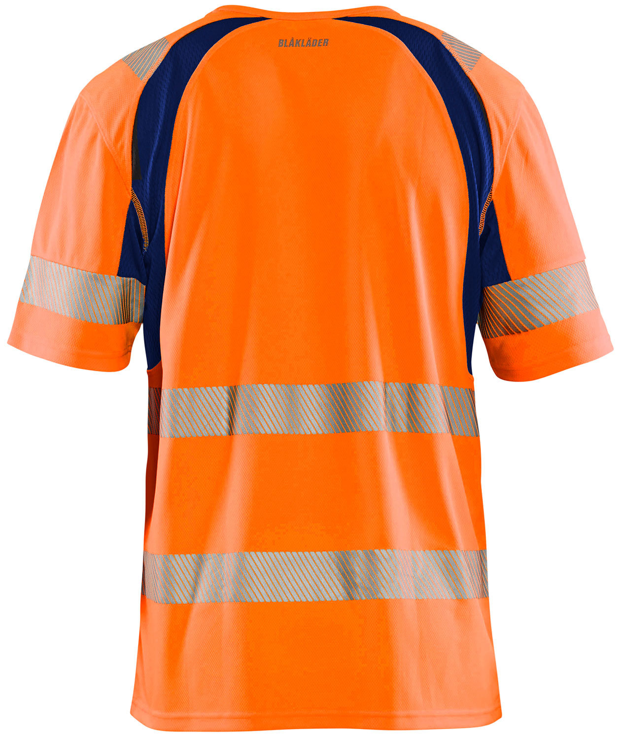 Bl&aring;kl&auml;der UV-T-shirt, Varsel Orange/Marinbl&aring;, large image number 1