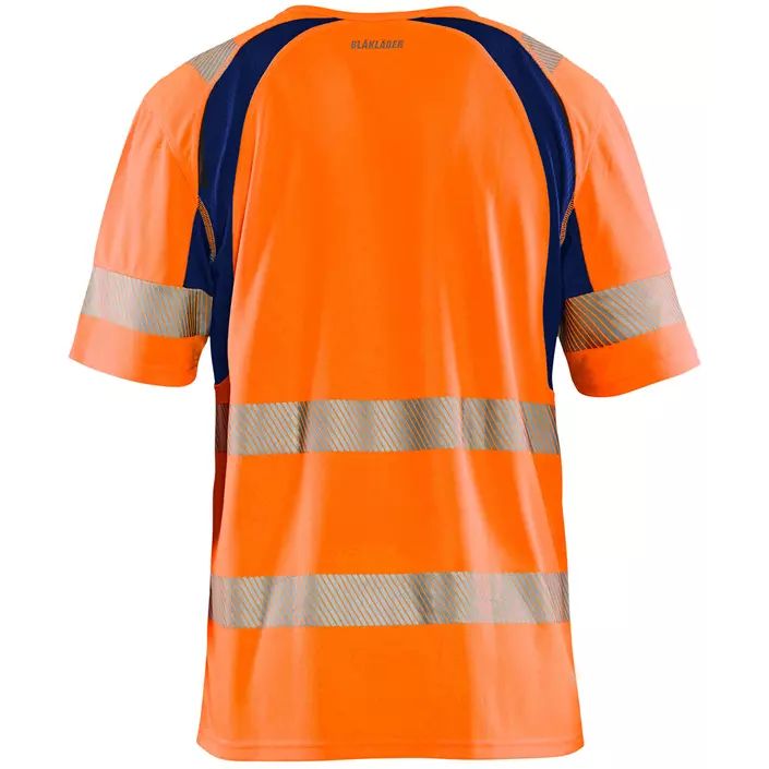 Blåkläder UV T-Shirt, Hi-vis Orange/Marine, large image number 1
