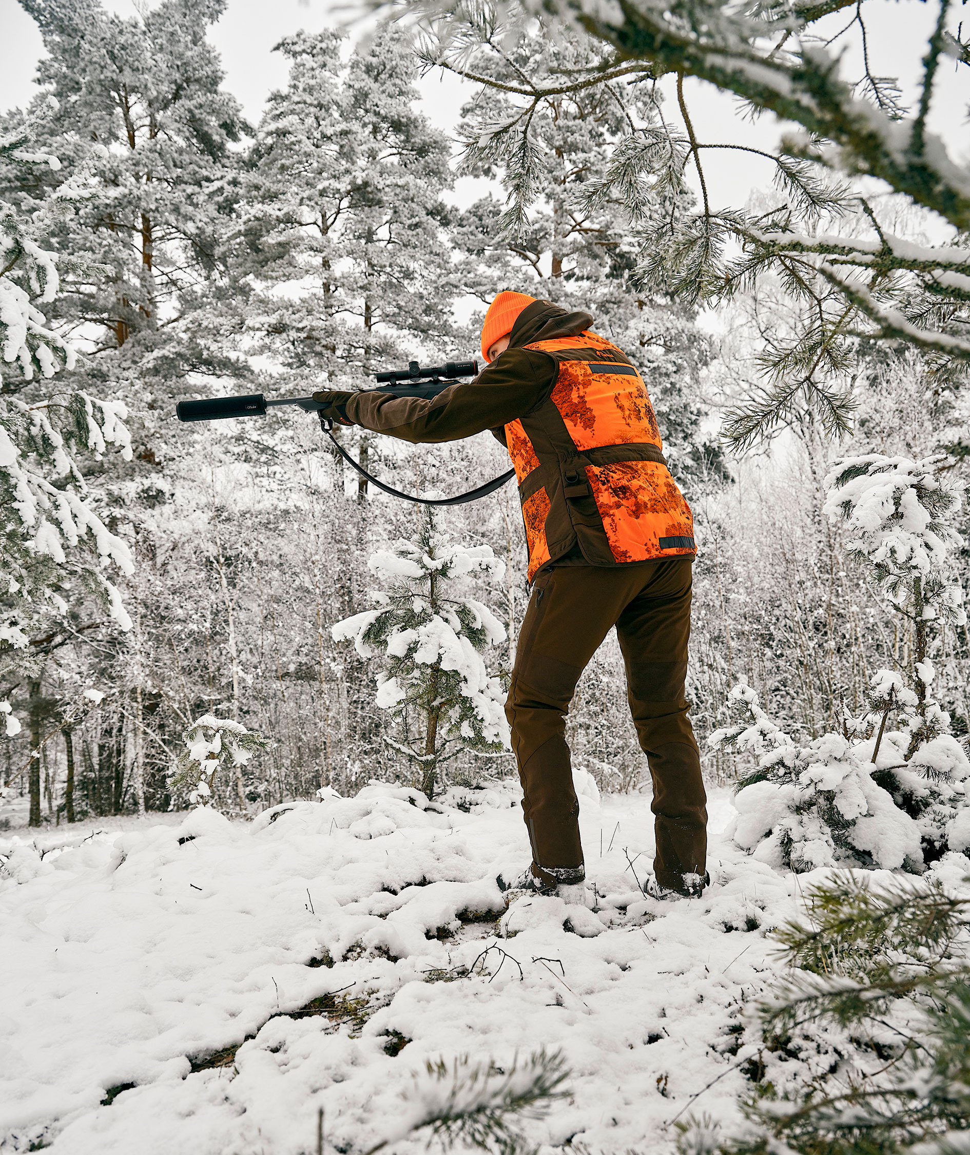 Pinewood Furudal Pro Camou vest, Strata/suede brun, large image number 2