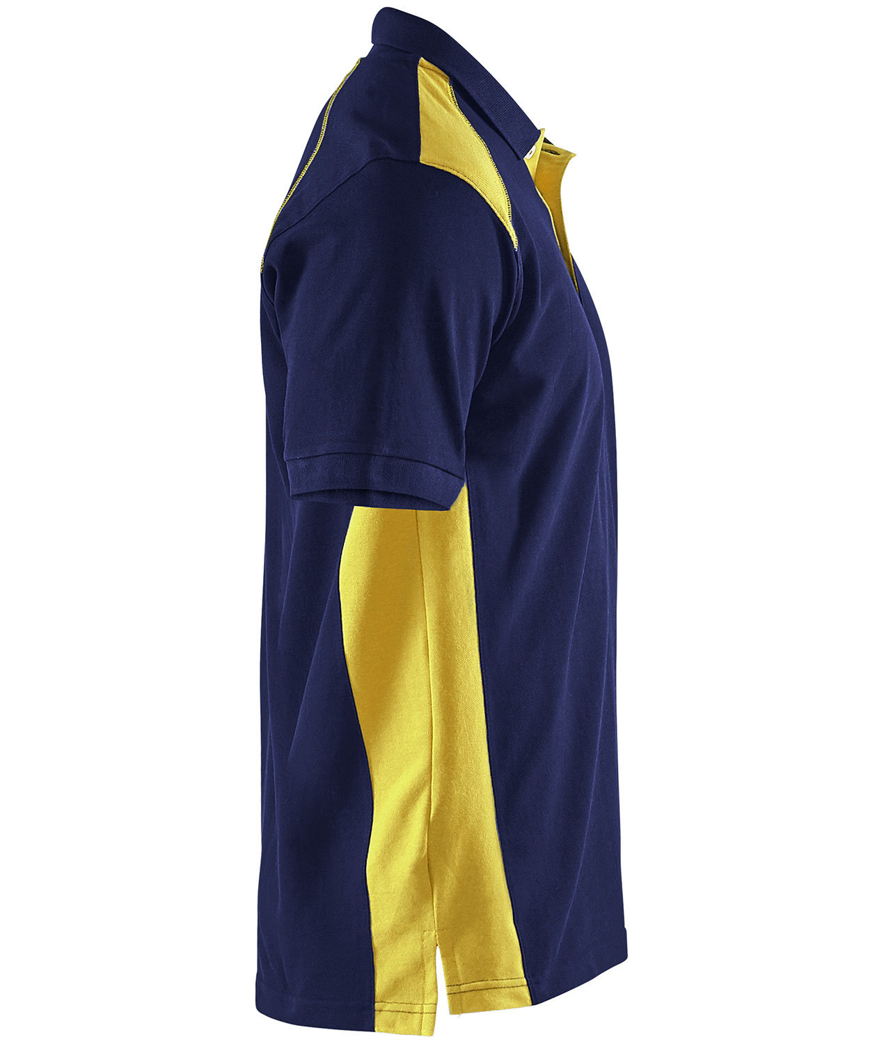 Bl&aring;kl&auml;der polo T-shirt, Marine/Hi-Vis yellow, large image number 3