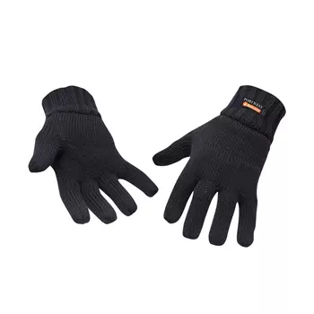Portwest GL13 gestrickte Handschuhe, Schwarz