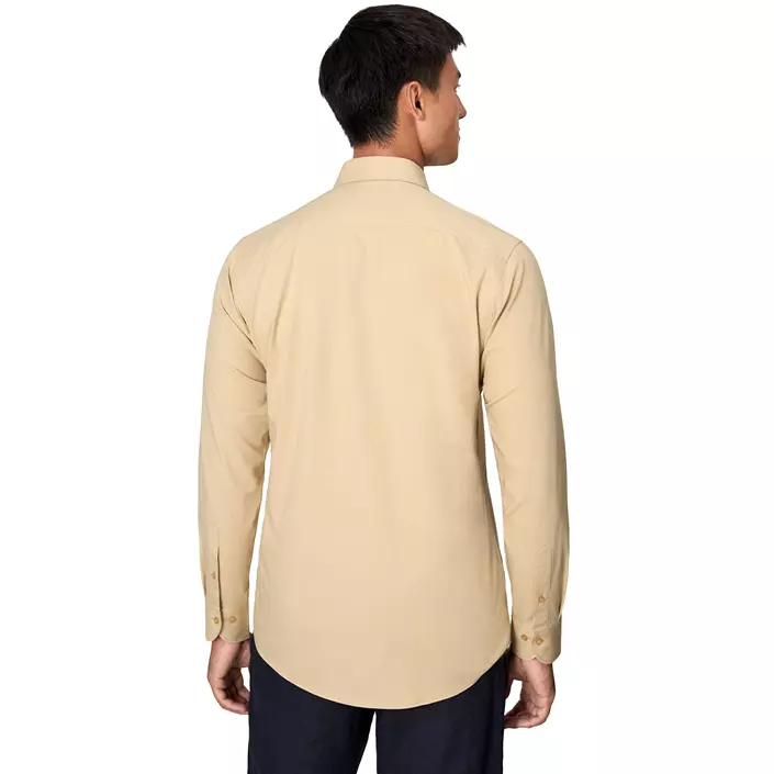 Seven Seas hybrid Modern fit skjorta, Sand, large image number 3