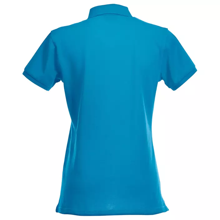 Clique Premium women's polo shirt, Turquoise, large image number 2
