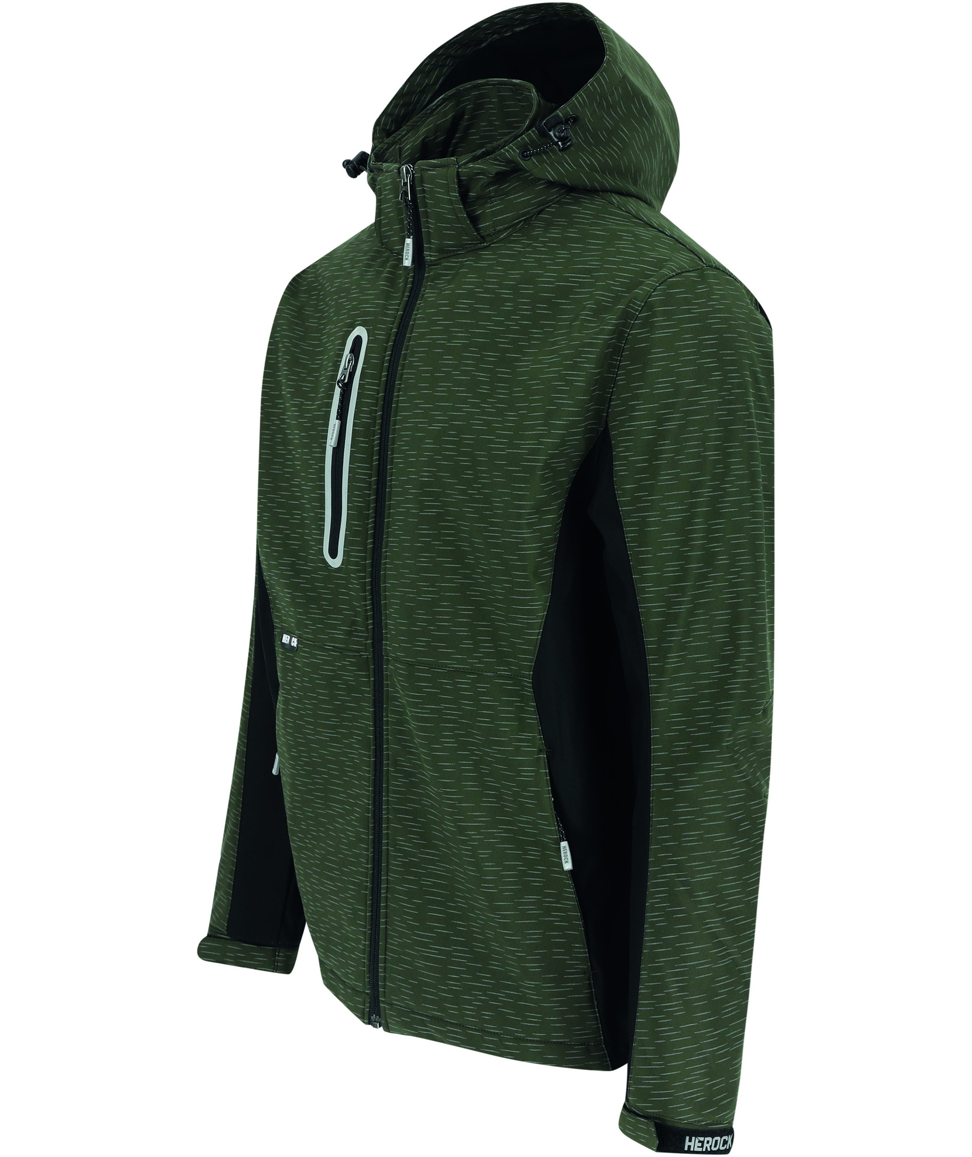 HEROCK Flexor softshell jacket, Reflective Khaki/Black, large image number 5