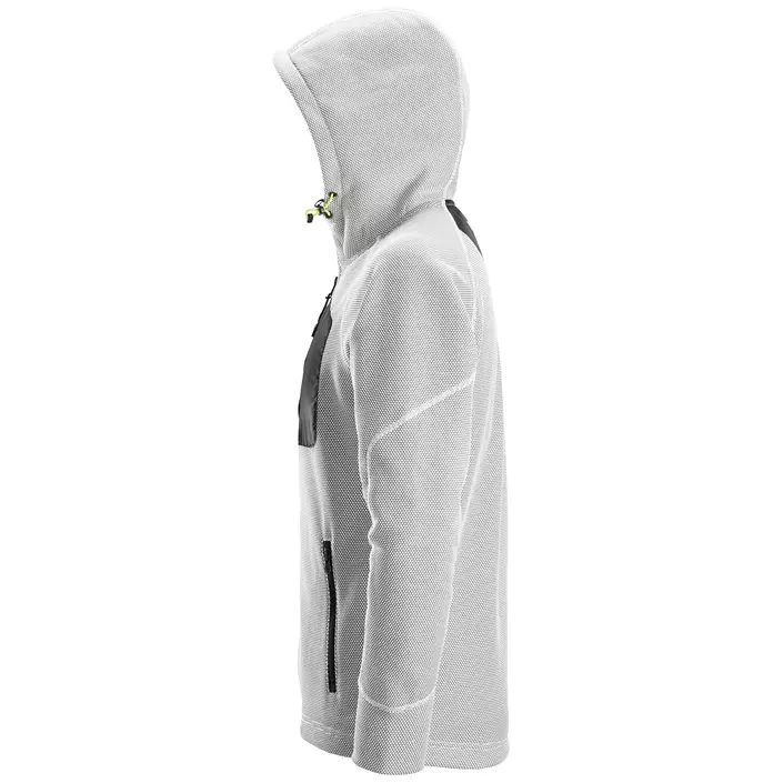 Snickers FlexiWork fleece hoodie 8041, White/black, large image number 3