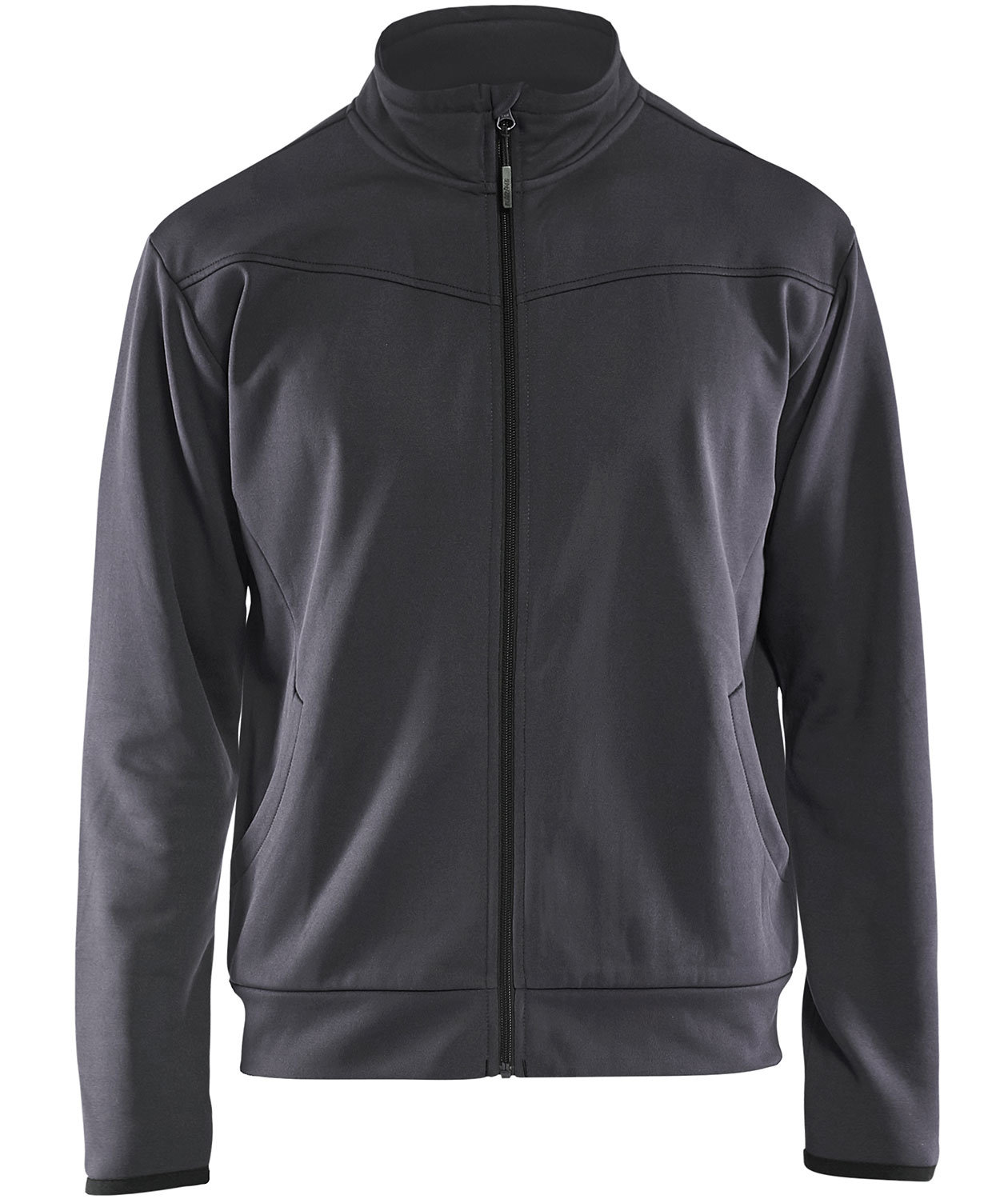 Bl&aring;kl&auml;der Unite sweat cardigan, Mellemgr&aring;/sort, Mellemgr&aring;/sort, swatch