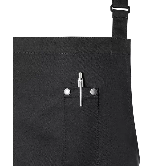 Karlowsky ROCK CHEF® bib apron, Black, Black, large image number 3