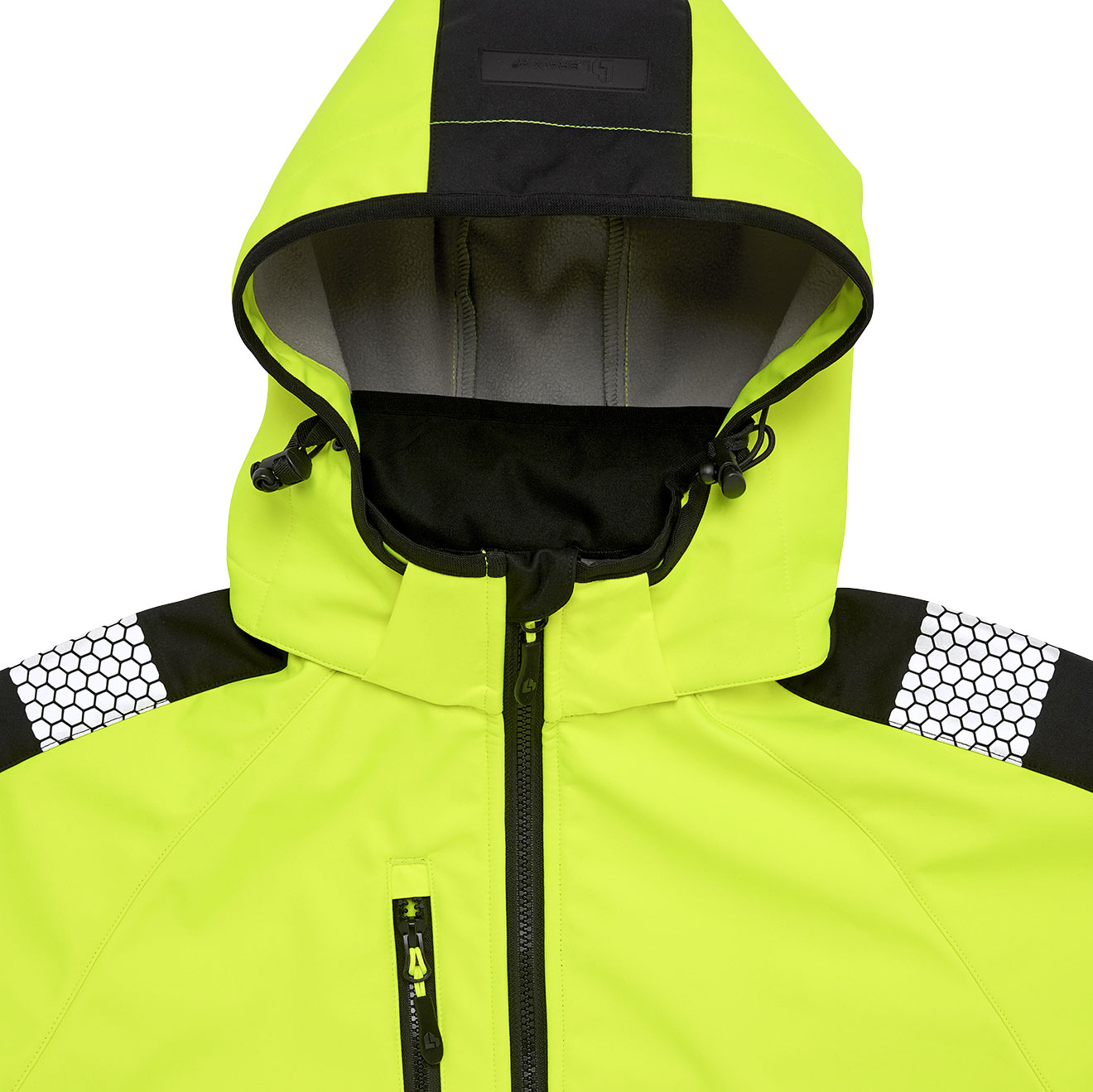 L.Brador Aereo&nbsp;softshell jacket 2033P, Hi-vis Yellow/Black, large image number 3