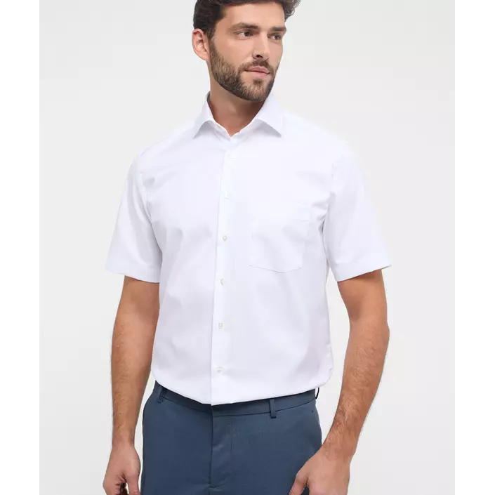 Eterna Cover Modern fit kortärmad skjorta, White, large image number 1