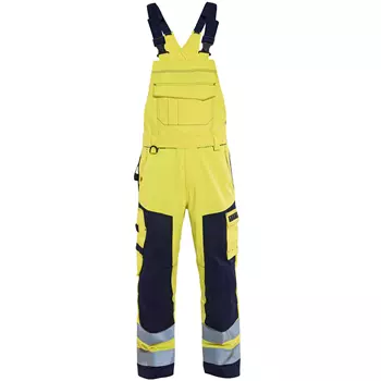 Blåkläder Multinorm hängselbyxa, Hi-vis gul/marinblå