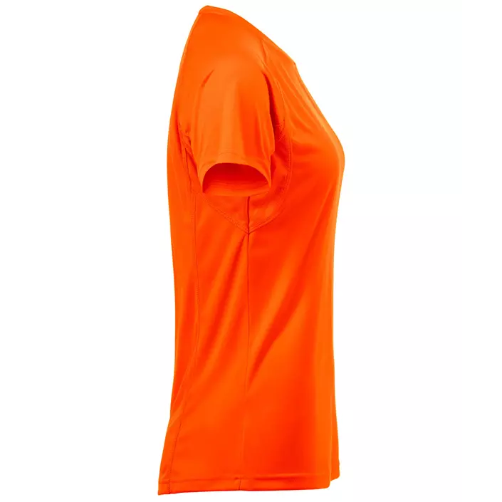 Clique Active Damen T-Shirt, Hi-vis Orange, large image number 3