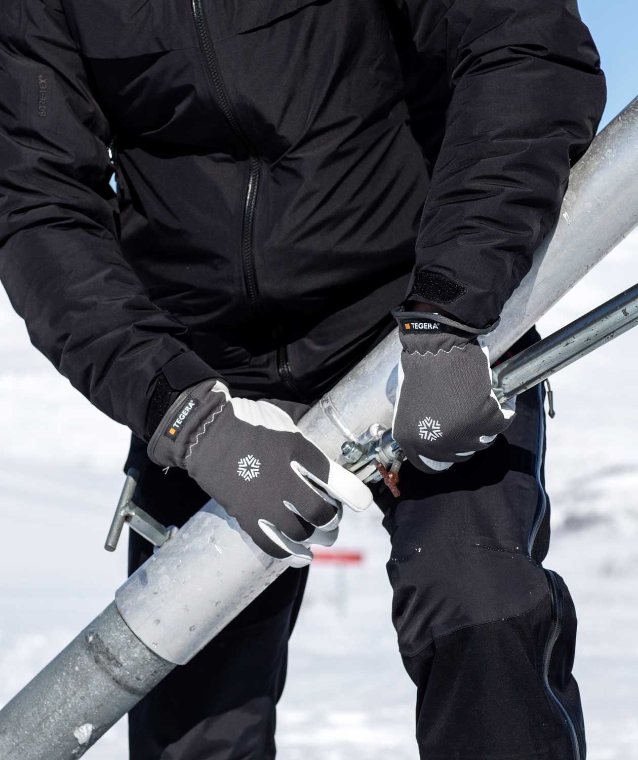 Tegera 7792 winter work gloves, Grey/White, large image number 1