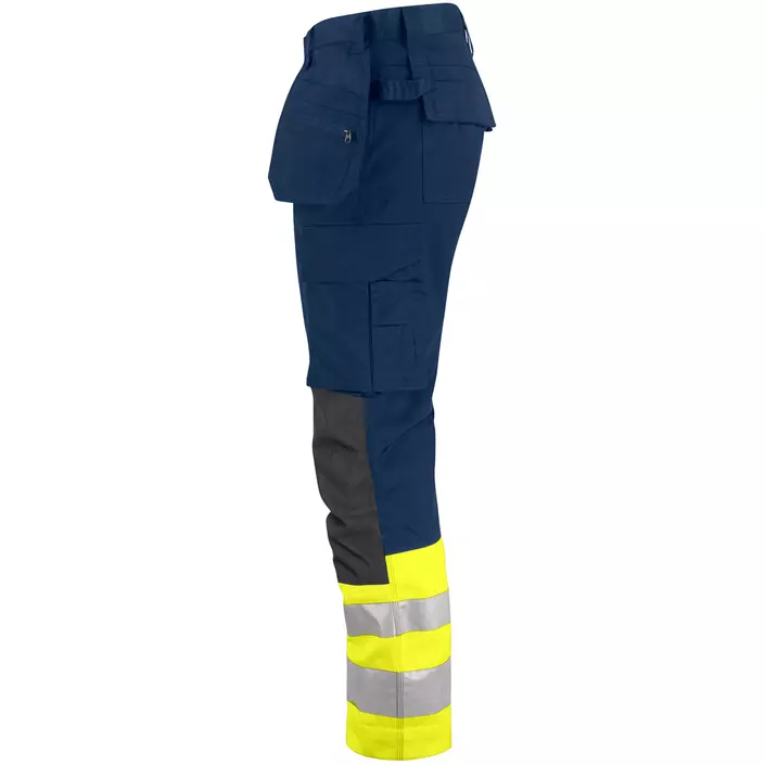 ProJob craftsman trousers 6534, Hi-Vis Yellow/Navy, large image number 3
